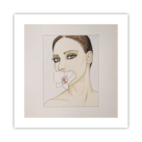 Affisch - Elegansens och skönhetens symbol - 40x40 cm