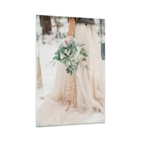 Glastavla - Bild på glas - Och så levde de lyckliga i alla sina dagar - 80x120 cm