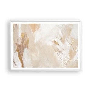 Affisch i vit ram - Pastellfärgad komposition - 100x70 cm