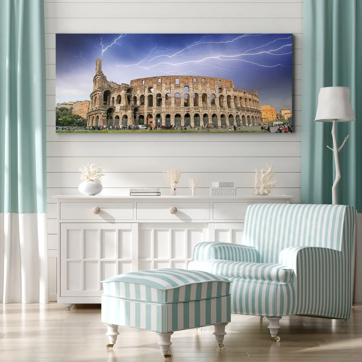 Canvastavla - Bild på duk - Kamparena - 100x40 cm