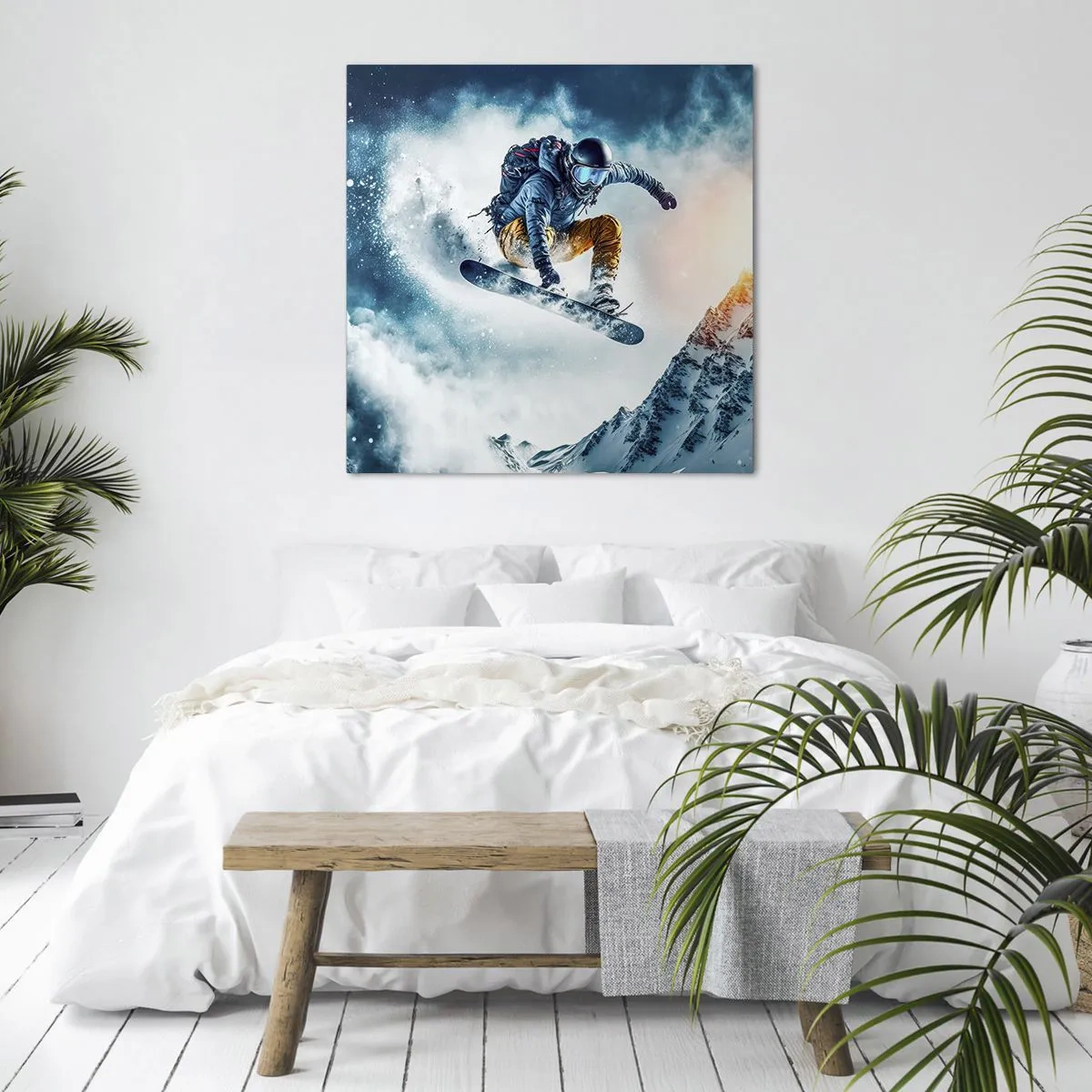Canvastavla - Bild på duk - Extrema känslor - 30x30 cm