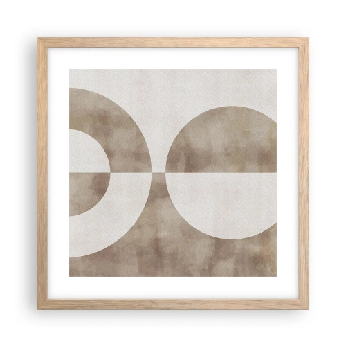 Affisch i ram av ljusek - Likheter och skillnader - 40x40 cm