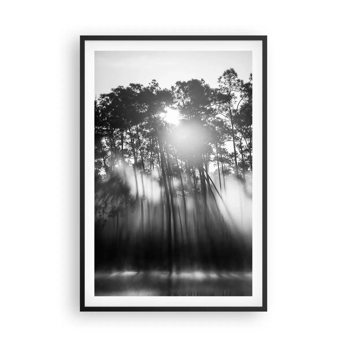 Affisch i svart ram - Ostoppad sol - 61x91 cm