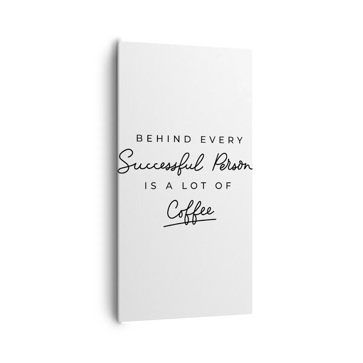 Canvastavla - Bild på duk - Framgångens hemlighet - 65x120 cm