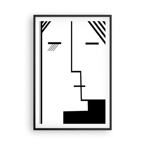 Affisch i svart ram - Bara en kyss - 61x91 cm