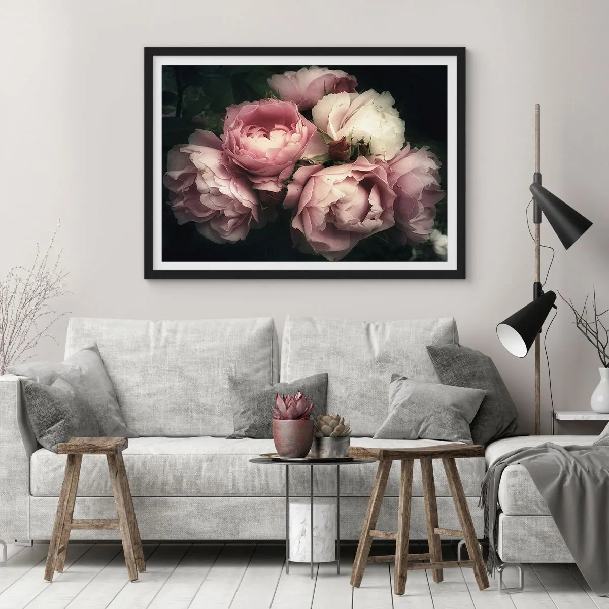 Affisch i svart ram - Belle epoque charm - 70x50 cm