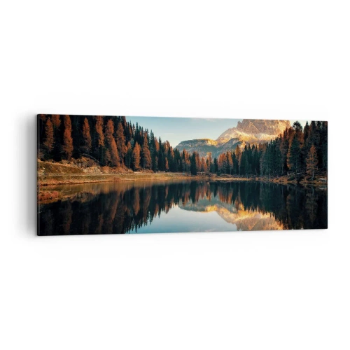 Canvastavla - Bild på duk - Dubbelt landskap - 140x50 cm