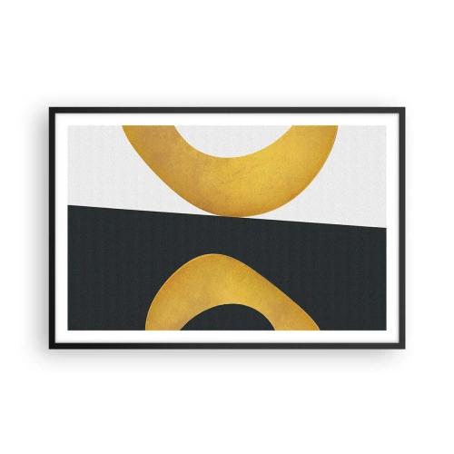Affisch i svart ram - Öfr det första: guld - 91x61 cm