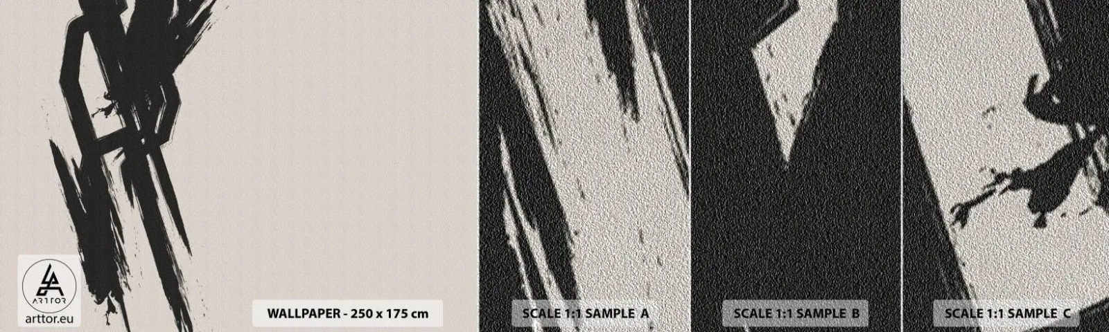 Provbit av fototapet Premium Sand - En ostoppbar rörelse - Minimalism, Tömma, Bit - 100x30 cm
