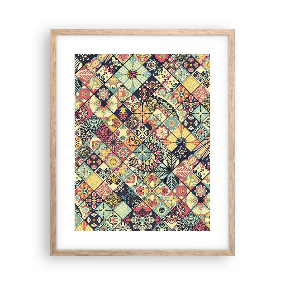 Affisch i ram av ljusek - Marockansk stämning - 40x50 cm