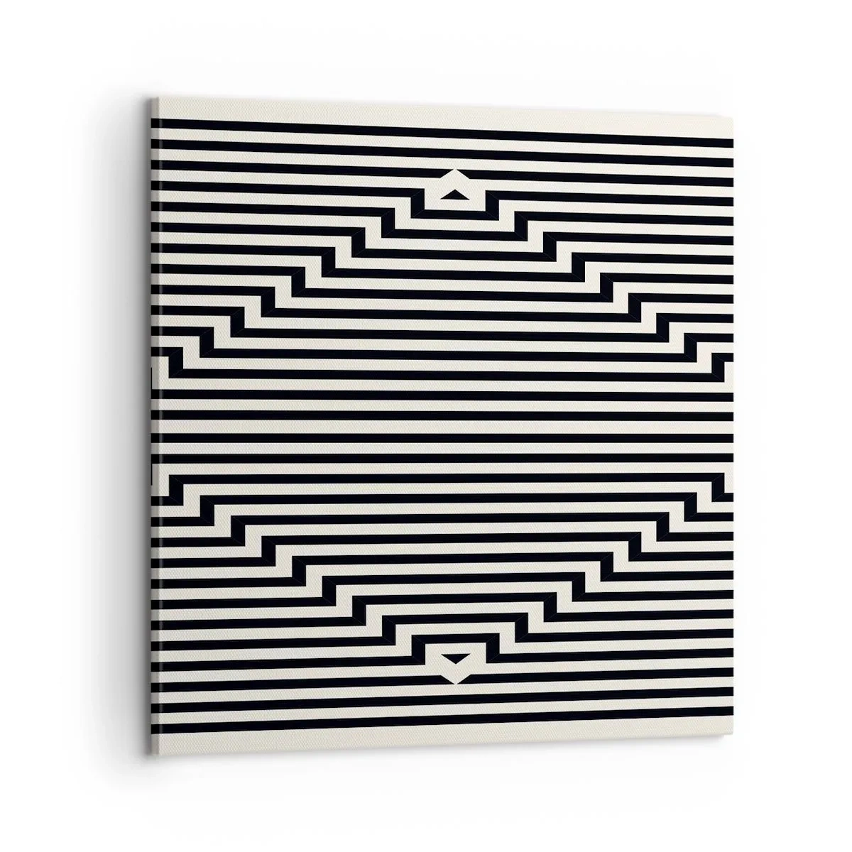 Canvastavla - Bild på duk - Geometrisk illusion - 60x60 cm