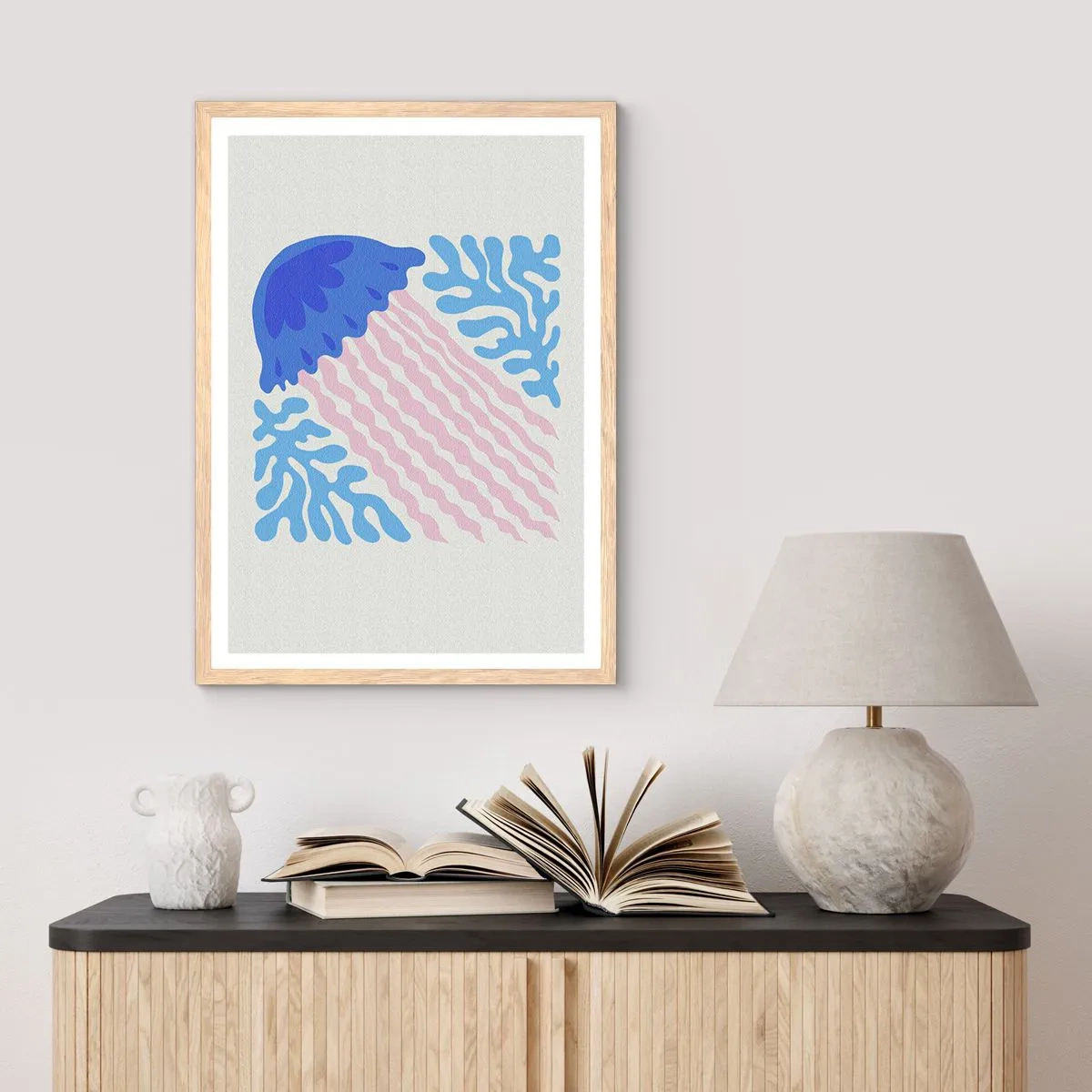 Affisch i ram av ljusek - Som från en annan värld - 50x70 cm