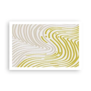 Affisch - Komposition med en mjuk böjning - 91x61 cm