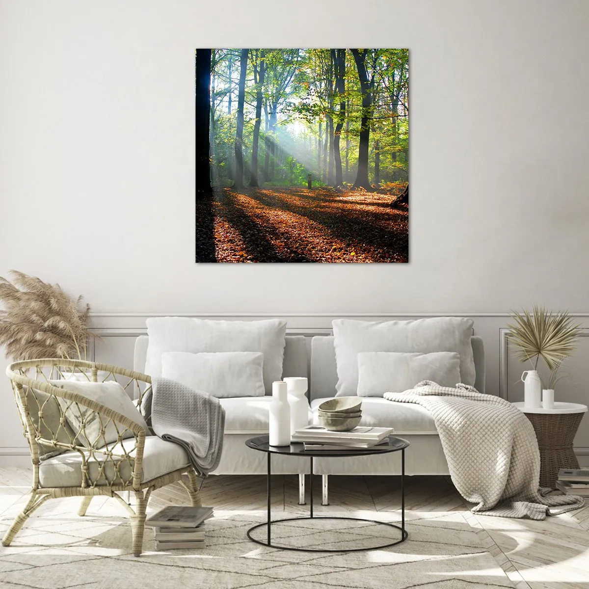 Glastavla - Bild på glas - Sken-och skuggspel - 40x40 cm