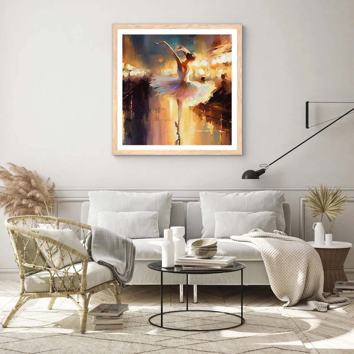 Affisch i ram av ljusek - Ett mirakel på gatan - 40x40 cm