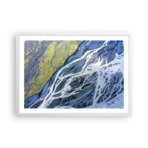 Affisch i vit ram - Naturens grottmålningar - 70x50 cm