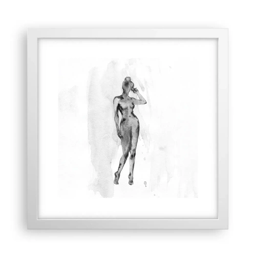 Affisch i vit ram - En studie om kvinnlighetens perfektion - 30x30 cm