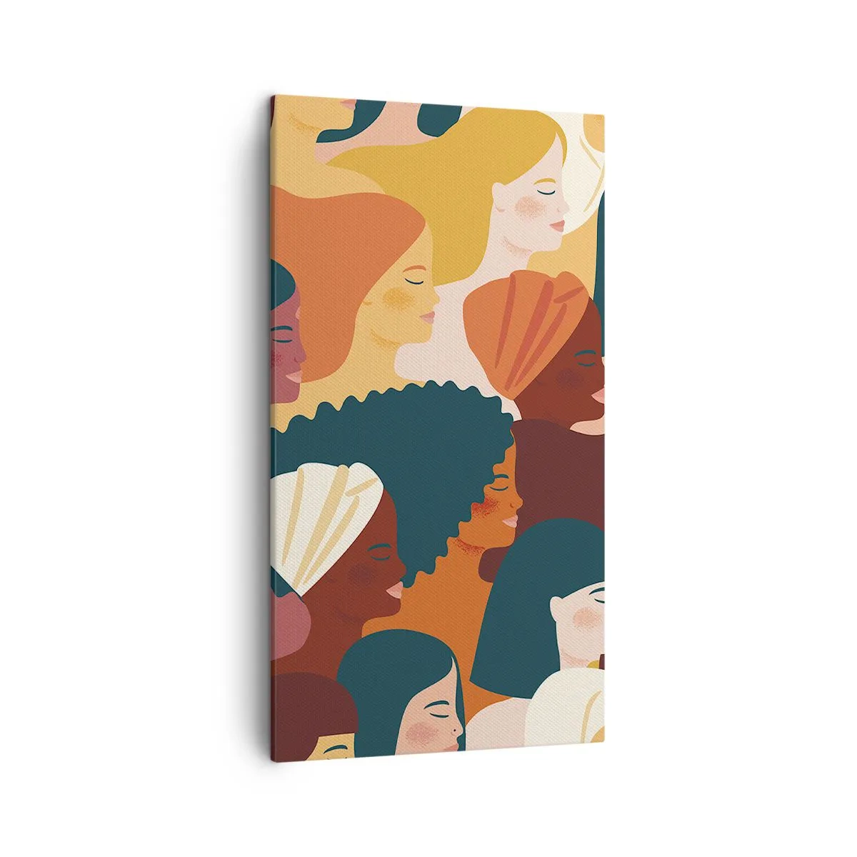 Canvastavla - Bild på duk - Endast kvinnlighet - 45x80 cm