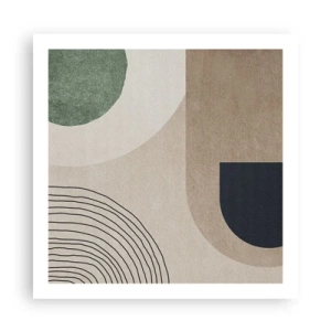 Affisch - Ovalens mjukhet - 60x60 cm
