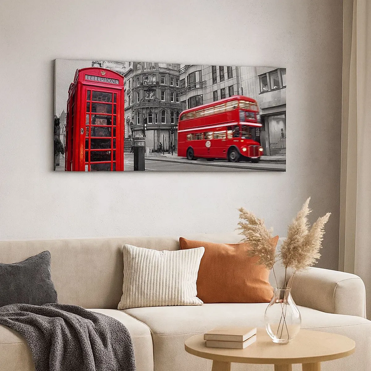 Canvastavla - Bild på duk - Rödast i Europa - 100x40 cm