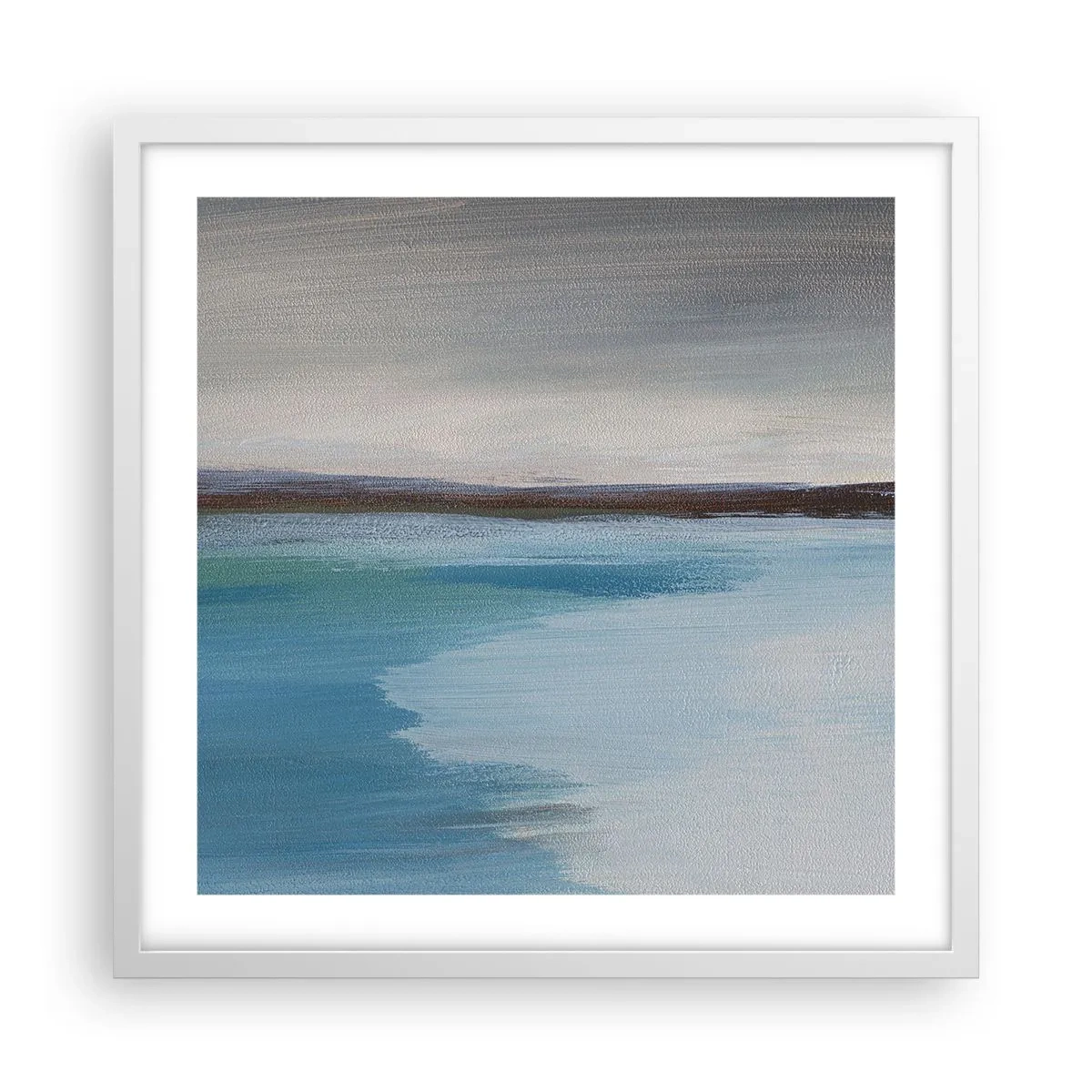 Affisch i vit ram - Horisontellt landskap - 50x50 cm