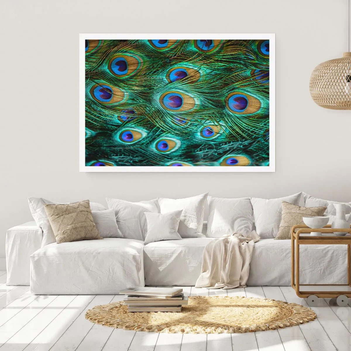 Affisch - Påfågels blick - 50x40 cm