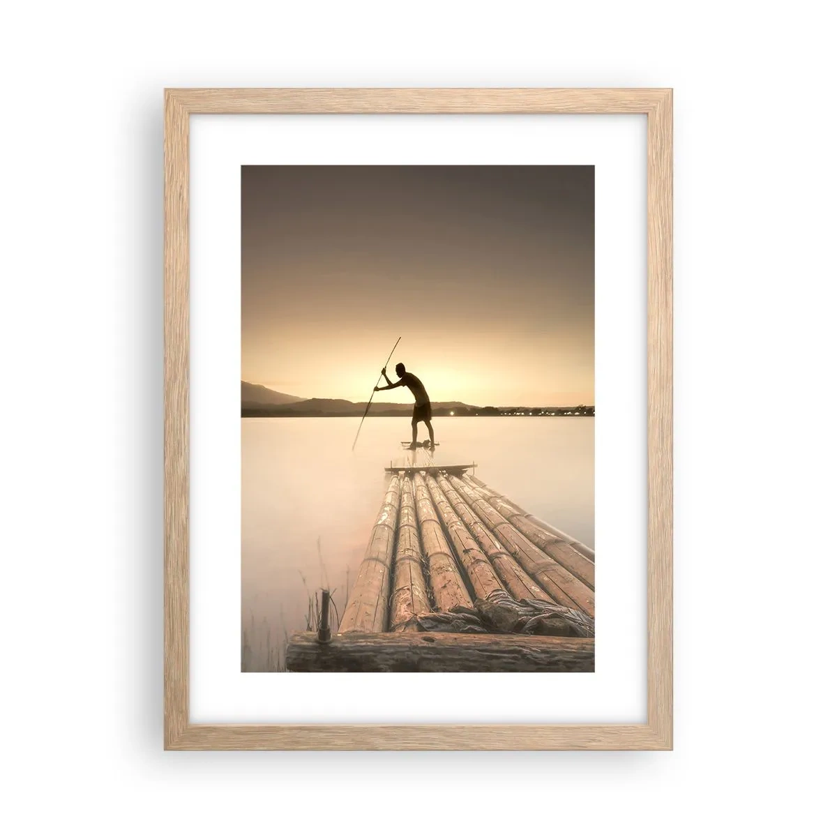 Affisch i ram av ljusek - Före avkoppling - 30x40 cm