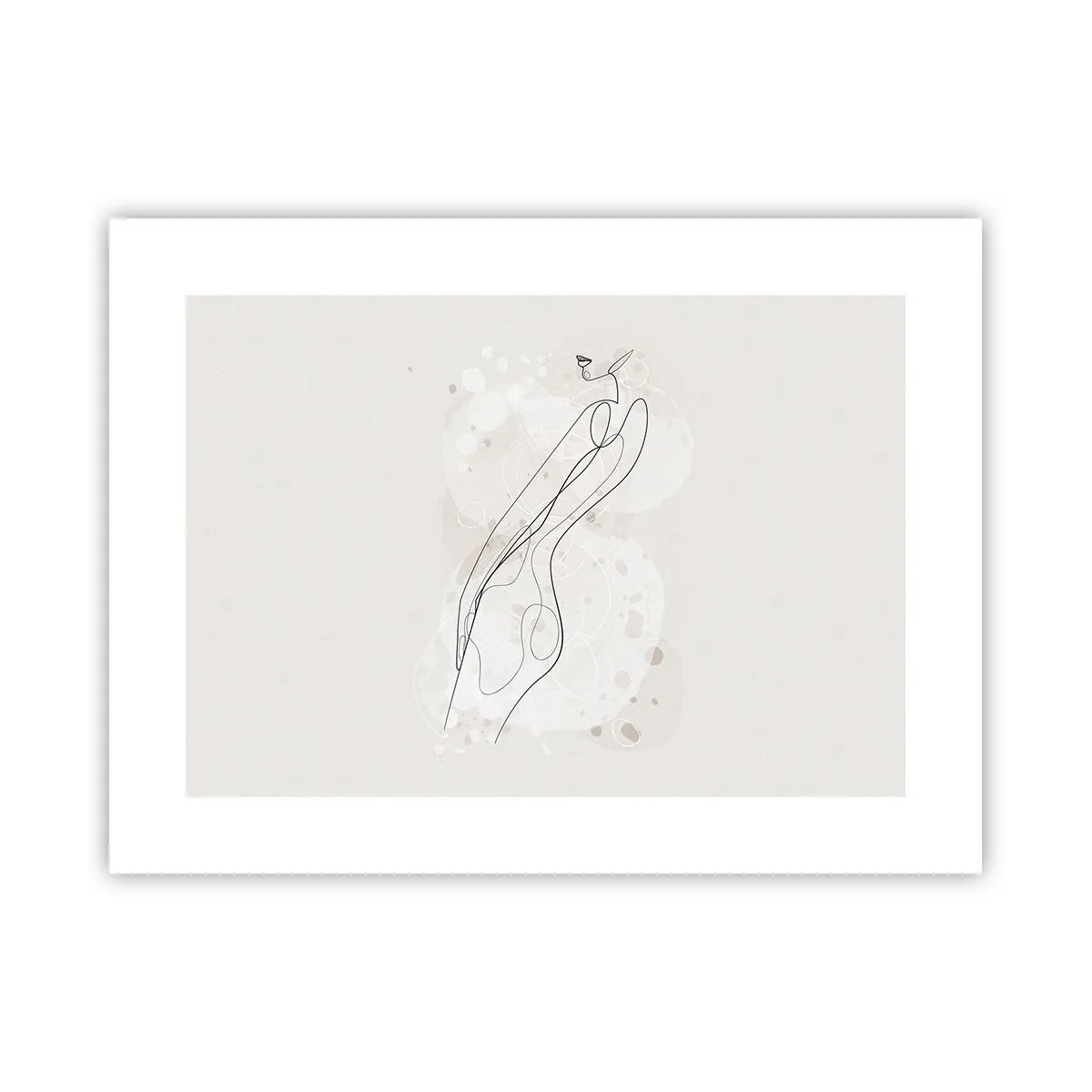 Affisch - Blicken går vilse - 40x30 cm