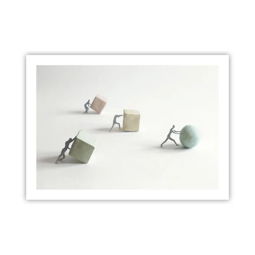 Affisch - Livet leker - 70x50 cm