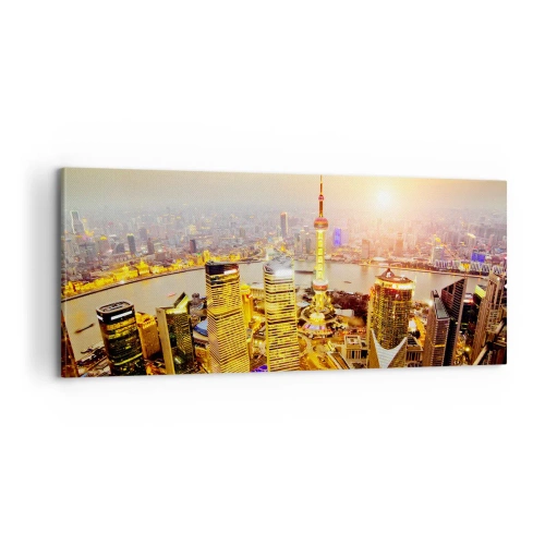 Canvastavla - Bild på duk - Asiatisk dröm - 100x40 cm