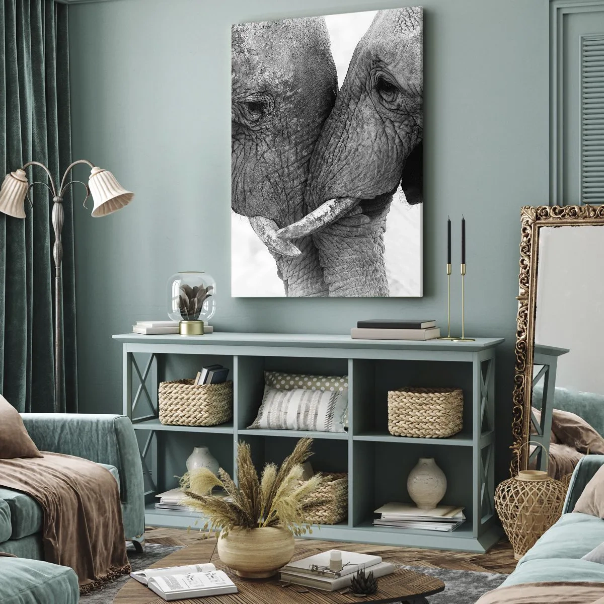 Canvastavla - Bild på duk - Hjärtlig bekännelse - 50x70 cm