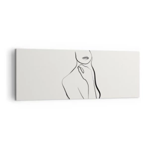 Canvastavla - Bild på duk - Melankolins våg - 140x50 cm