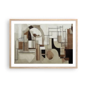 Affisch i ram av ljusek - Stadsbild 2.0 - 70x50 cm