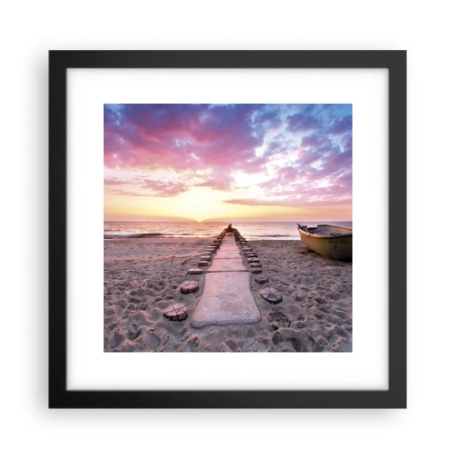 Affisch i svart ram - En stund av djup upplevelse - 30x30 cm