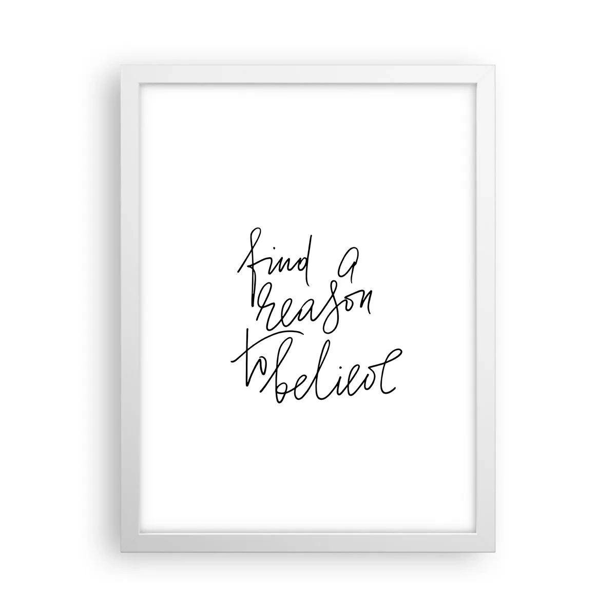 Affisch i vit ram - Det är möjligt - 30x40 cm