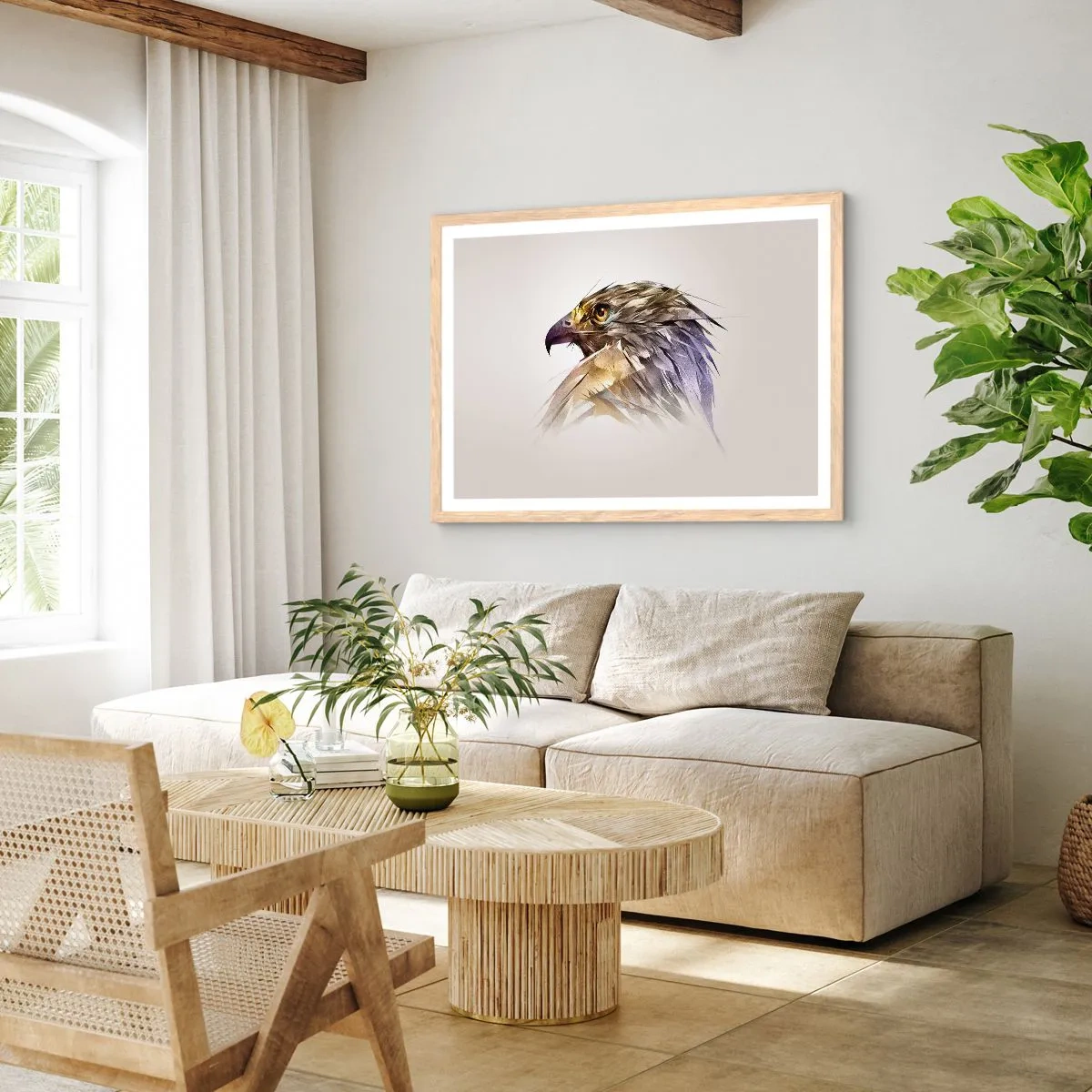 Affisch i ram av ljusek - En kämpes porträtt - 100x70 cm