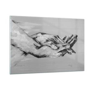 Glastavla - Bild på glas - Början... - 120x80 cm