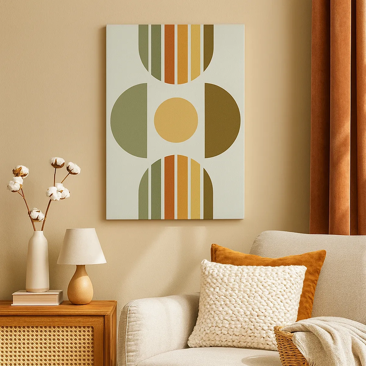 Canvastavla - Bild på duk - I jordens färger - 50x70 cm