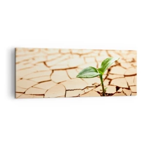 Canvastavla - Bild på duk - Obesegrad livskraft - 140x50 cm