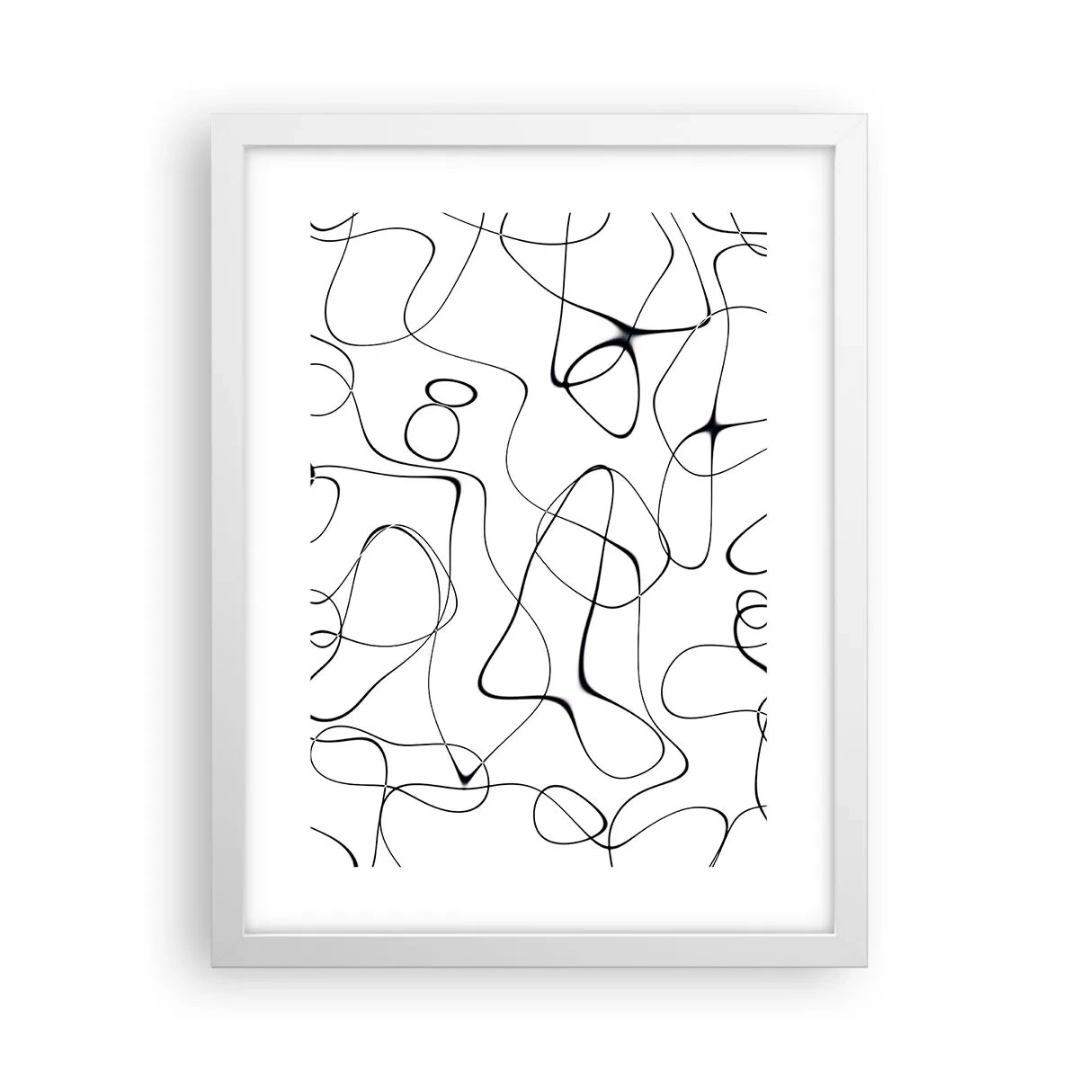 Affisch i vit ram - Livets stigar, ödets tur - 30x40 cm