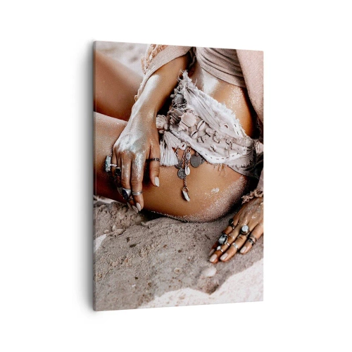 Canvastavla - Bild på duk - Utkastad av vågorna? - 50x70 cm