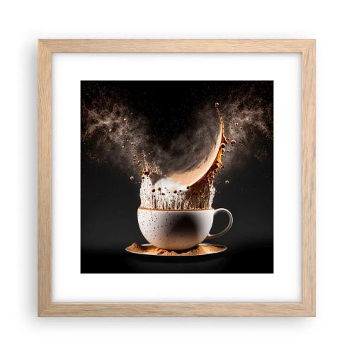 Affisch i ram av ljusek - Smakexplosion - 30x30 cm