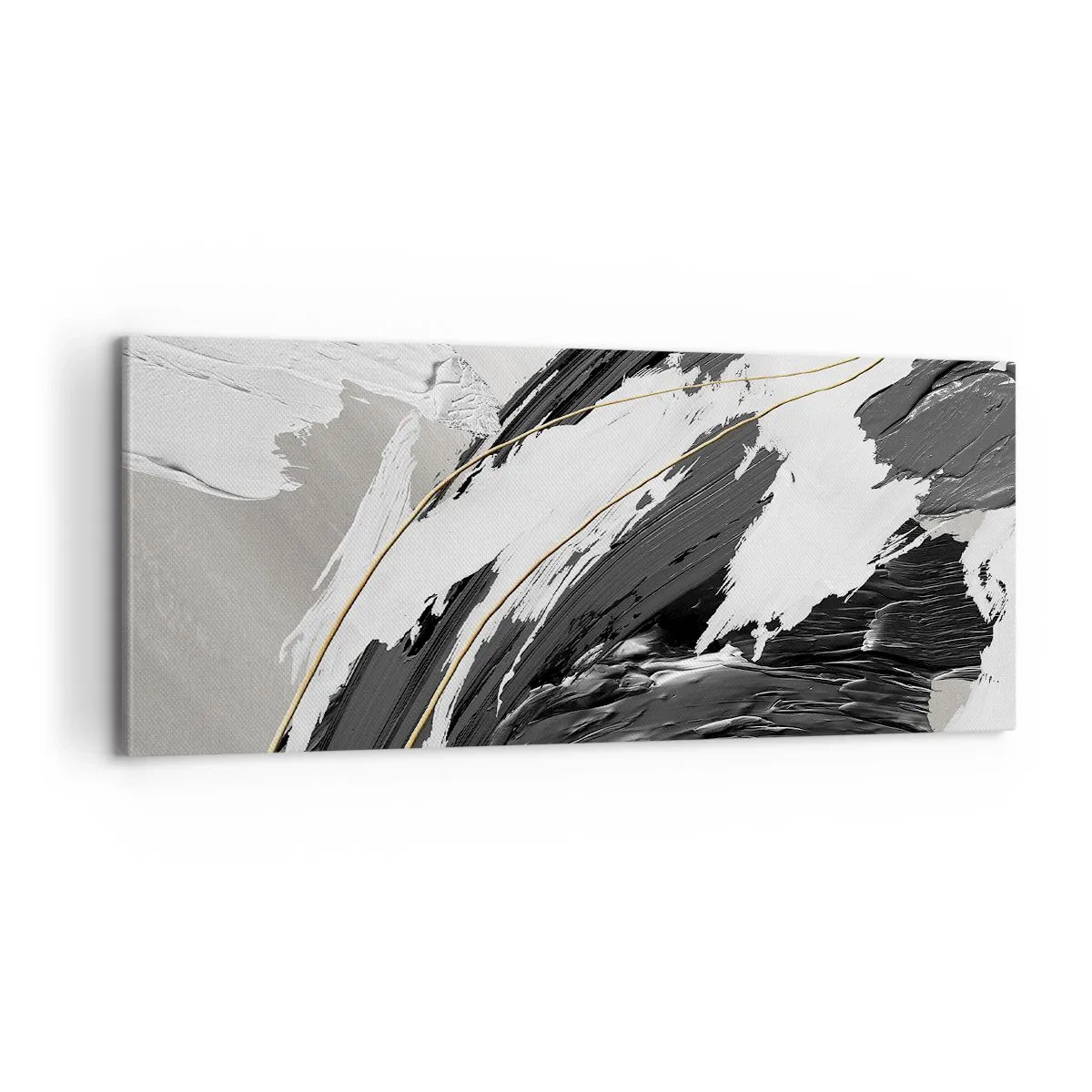 Canvastavla - Bild på duk - Storslagen abstraktion - 100x40 cm