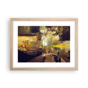 Affisch i ram av ljusek - Kallt, varmare, hett - 40x30 cm