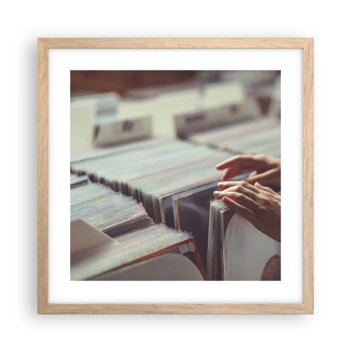 Affisch i ram av ljusek - I jakten efter känslor - 40x40 cm