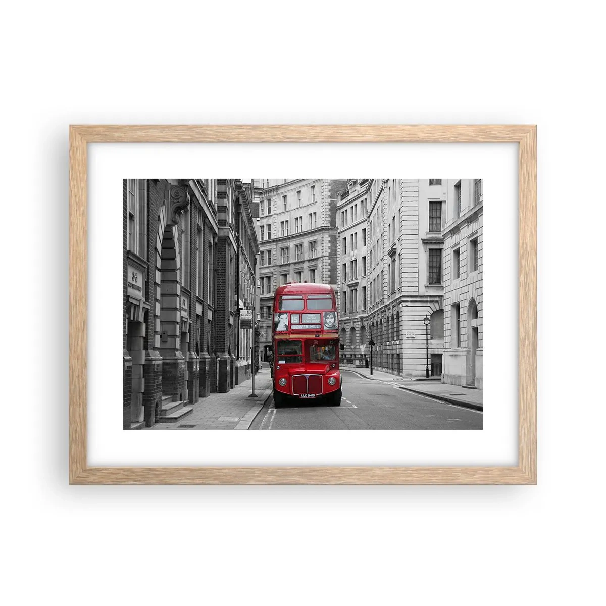 Affisch i ram av ljusek - Vardagen behöver inte vara grå - 40x30 cm