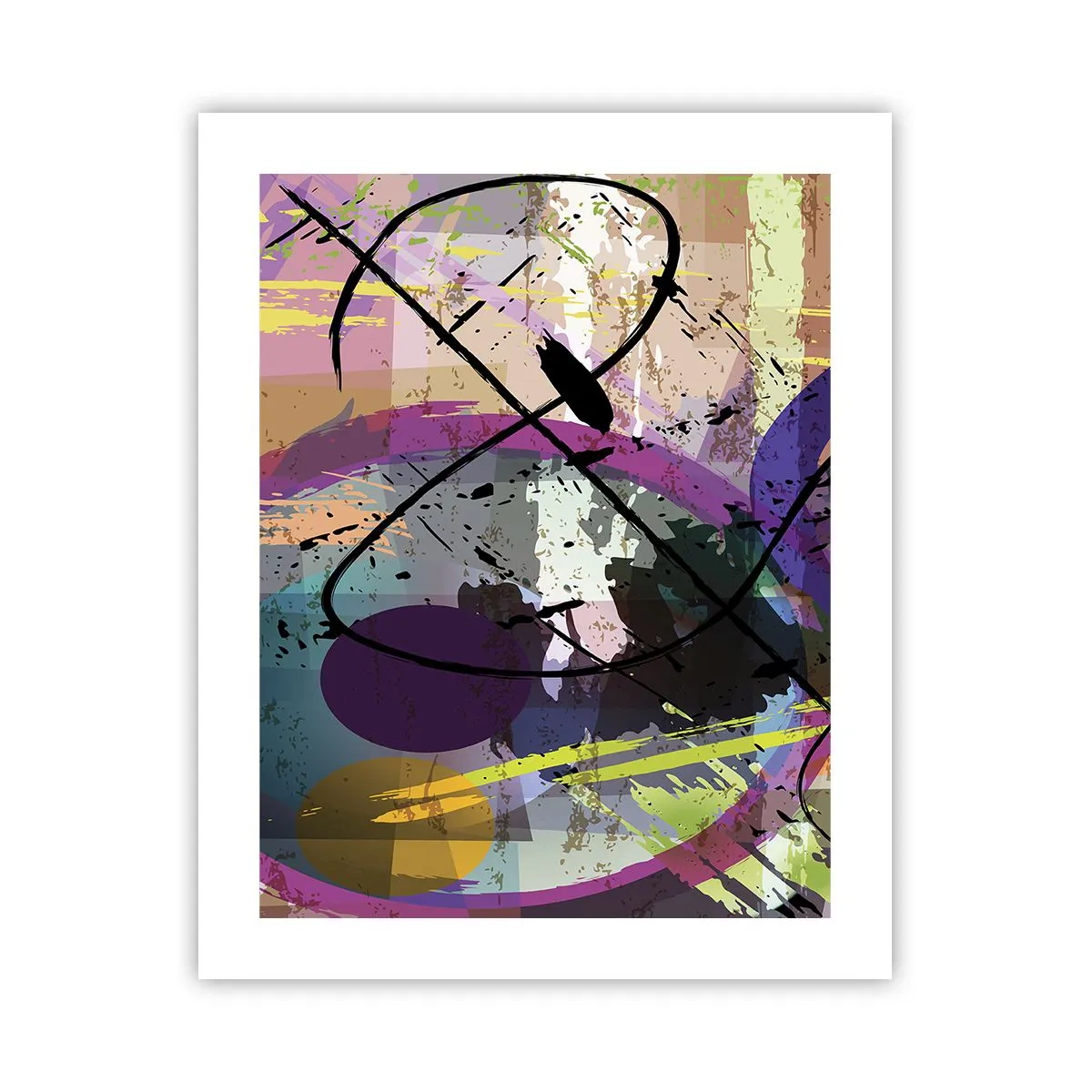 Affisch - Rakt fram eller runt - 40x50 cm