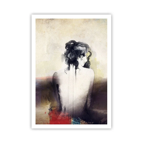 Affisch - Moderata linjer, ovala former - 70x100 cm