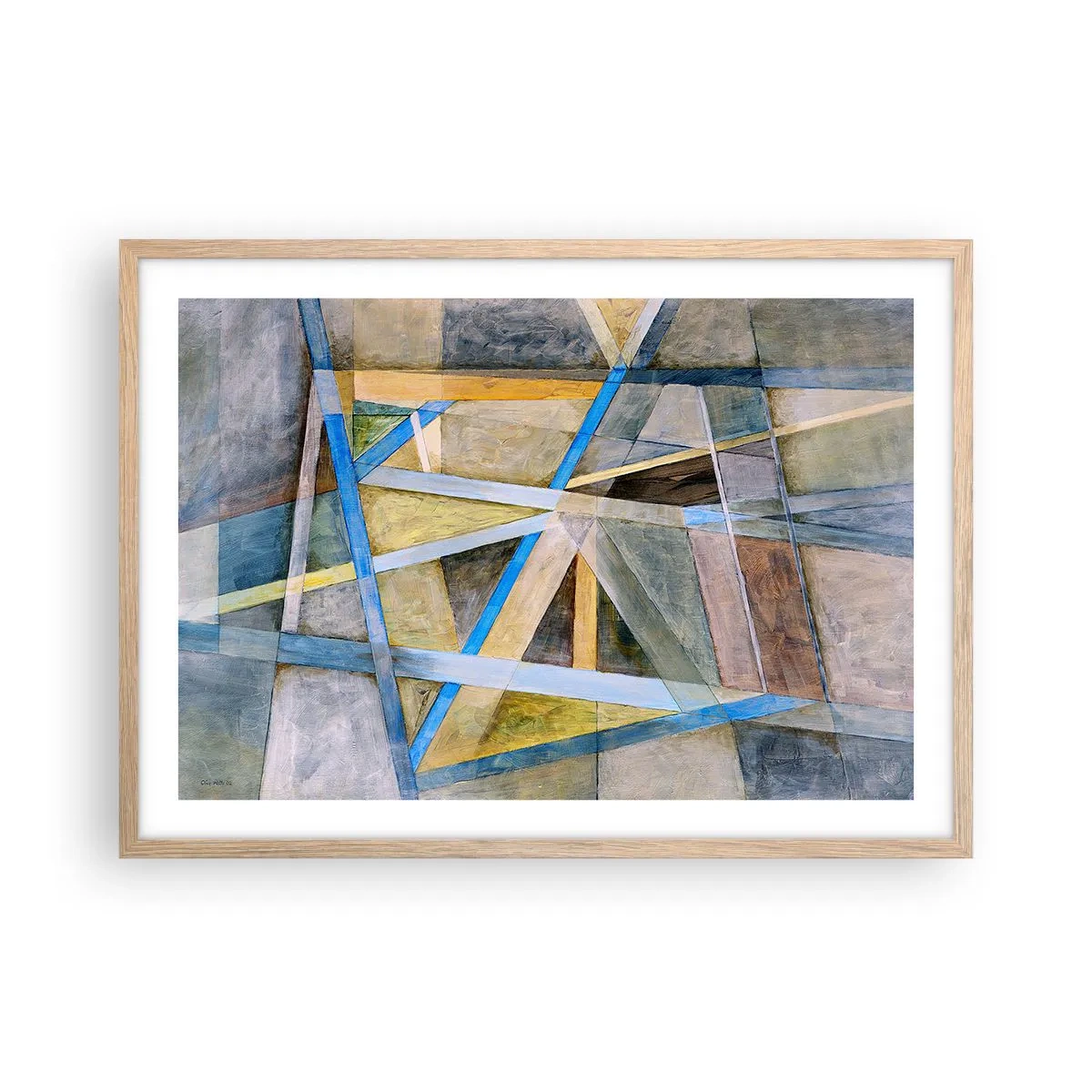 Affisch i ram av ljusek - Rakt fram eller diagonalt? - 70x50 cm