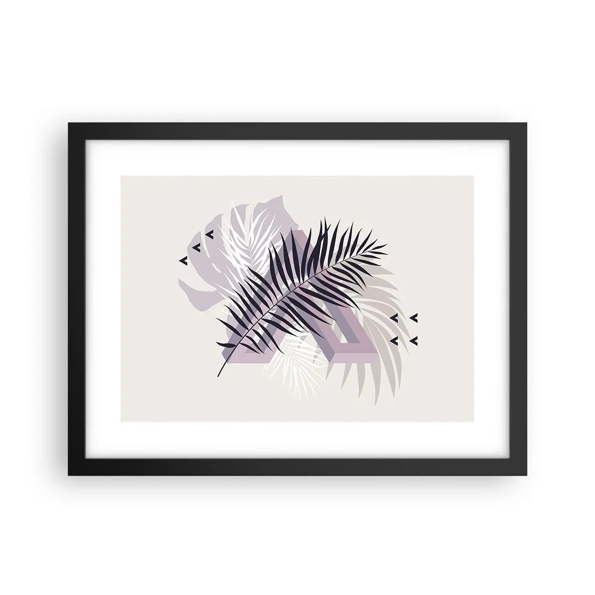 Affisch i svart ram - Skuggans skugga - 40x30 cm